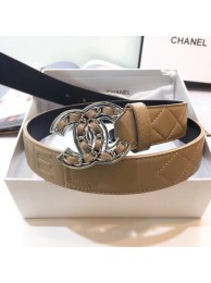 Fake Chanel Calf Leather Belt Wide with 32mm 56606 HY17445kw88