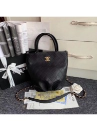 Fake Chanel Calfskin & gold-Tone Metal S0657 black HY5651EQ38