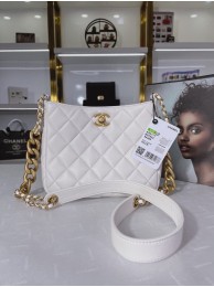 Fake Chanel Calfskin Shoulder Bag AS3111 white HY7524yQ90
