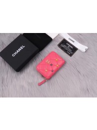 Fake Chanel classic card holder A81610 pink HY12960tu77