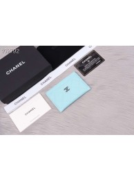 Fake Chanel classic card holder Grained Calfskin & Gold-Tone Metal A31510 green HY15515tu77