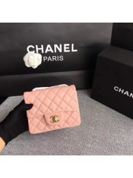 Fake Chanel Classic Flap Bag original Sheepskin Leather 1115 pink gold chain HY12026QF99