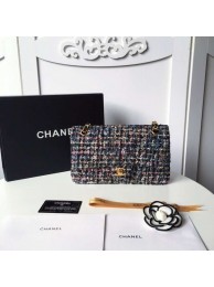 Fake Chanel classic handbag Tweed Braid & Gold-Tone Metal A01112-3 HY25244Hj78