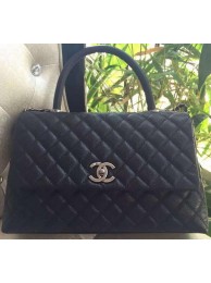 Fake Chanel Classic Top Handle Bag Original Cannage Pattern A95168 Black HY10630ny77