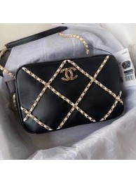 Fake Chanel cross-body bag AS2384 black & white HY1020kw88