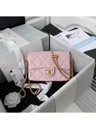 Fake Chanel Flap Shoulder Bag Original leather AS2855 light pink HY26798bz90