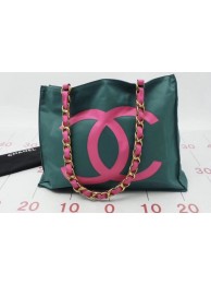 Fake Chanel gold -Tone Metal Shoulder Bag 94118 green HY2674eZ32