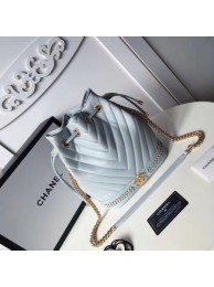 Fake Chanel Hobo Bag Original Sheepskin Leather A94889 Blue HY21026pE71