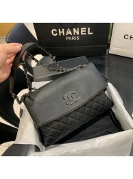 Fake Chanel Lambskin flap bag 8095 black HY1385kw88