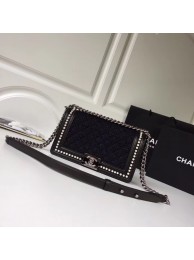 Fake Chanel LE BOY Shoulder Bag Original A67086 black HY21437lF58