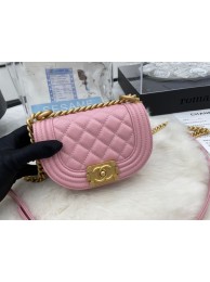 Fake CHANEL MESSENGER BAG MINI BOY AS3315 pink HY5327qZ31