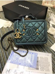 Fake Chanel mini Vanity Case Original A93342 green HY12269yQ90