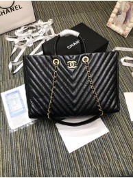 Fake Chanel Original large shopping bag A57974 black HY13474Lh27
