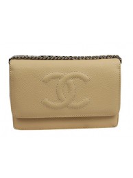Fake Chanel Original Leather mini Flap Bags A48654 Apricot HY14645ny77