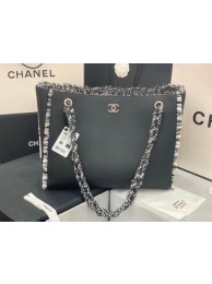 Fake Chanel Original Leather Shopping Bag AS8485 black HY14055tu77