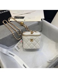 Fake Chanel Original Small classic chain box handbag AP1447 white HY11890Iw51