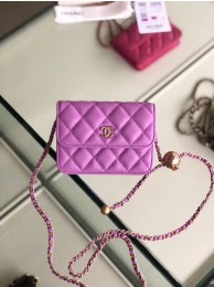 Fake Chanel Sheepskin Original Leather Pocket P0146 Lavender HY19161uQ71