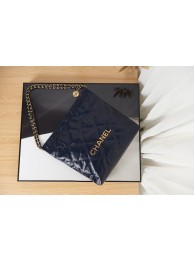 Fake Chanel SHOPPING BAG Calfskin & Gold-Tone Meta AS3261 royal blue HY11970kw88