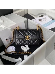 Fake Chanel small Flap Shoulder Bag Original leather AS2714 black HY14785tu77
