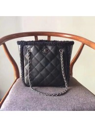 Fake Chanel Small Shopping Bag A57738 Black HY23329Lh27