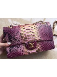 Fake Cheap Chanel 2.55 Series Flap Bags Light Purple Pink Original Python Leather A1112SA Gold HY16405Kt89