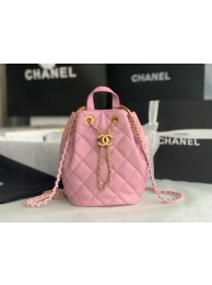 Fake Cheap Chanel Calfskin Backpack Original Leather AS3211 pink HY17865Kt89
