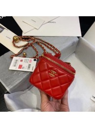 Fake Cheap Chanel Original Small classic chain box handbag AP1447 red HY7645Kt89