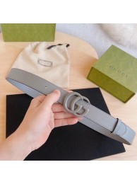 Fake Cheap Gucci-ID BELT Raspberry Smooth Calfskin 30 MM B0112UM GRAY HY17500Kt89