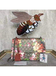 Fake Cheap Gucci Padlock Blooms GG Shoulder Bag 409486 Brown HY12755Kt89