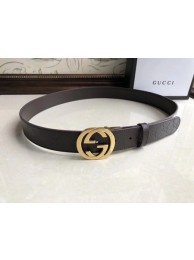 Fake Gucci 35MM Leather Belt 414525 Coffee HY23784Hj78