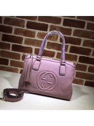 Fake Gucci Calf Leather Soho Top Handle Bag 308362 Pink HY22555kw88