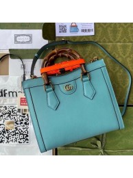 Fake Gucci Diana small tote bag 660195 sky blue HY6390tu77