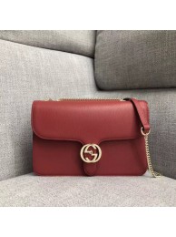 Fake Gucci GG Cowhide top quality Shoulder Bag 510303 red HY2366EQ38