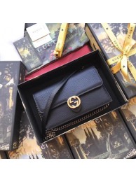 Fake Gucci GG Marmont cross-body bag 510314 black HY5491RY48