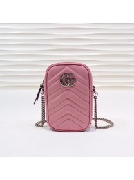 Fake Gucci GG Marmont Mini Bag 575188 Pink HY19558xR88