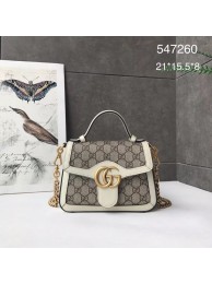 Fake Gucci GG Marmont mini top handle bag 547260 white HY9535ny77