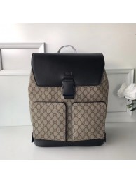 Fake Gucci GG Supreme backpack 406369 black HY518bz90