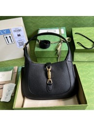 Fake Gucci Jackie 1961 small natural grain bag 636709 Black HY20616EQ38
