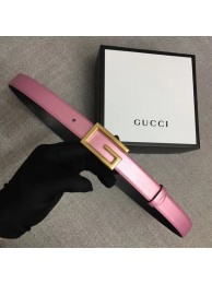 Fake Gucci Leather belt with G buckle 523305 pink HY26570kw88