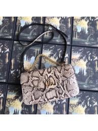Fake Gucci Medium double Snake skin shoulder bag 524822 grey HY13172xE84