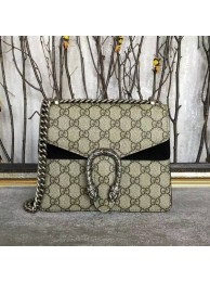 Fake Gucci Mini Dionysus GG Canvas Shoulder Bag 421970 Black HY9471QF99