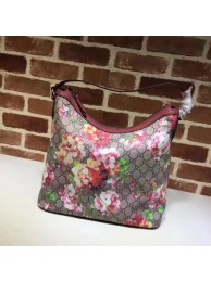 Fake Gucci Miss GG Canvas Hobo Bag 414930 Rose HY21688bz90