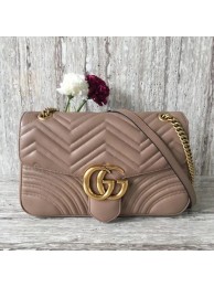 Fake Gucci Now GG Marmont Matelasse Shoulder Bag 443496 Apricot HY952Qv16