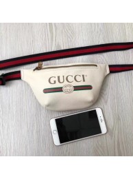 Fake Gucci Print small belt bag 527792 white HY16642qZ31