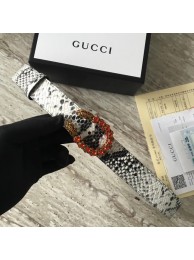 Fake Gucci Snakeskin belt with Horsebit 488940 HY18836pE71