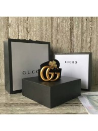 Fake Gucci Suede Leather Belt 68848 Black HY24865ny77