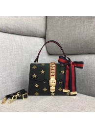 Fake Gucci Sylvie small shoulder bag A421882 black HY997lF58