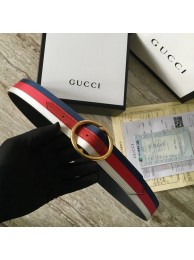 Fake Gucci Web belt G25511 Red & white & blue HY6495kw88