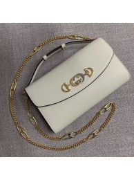 Fake GUCCI Zumi small leather shoulder bag 572375 white HY17057lF58