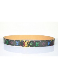 Fake Louis Vuitton Black Monogram Multicolore LV208 Gold HY26034eZ32